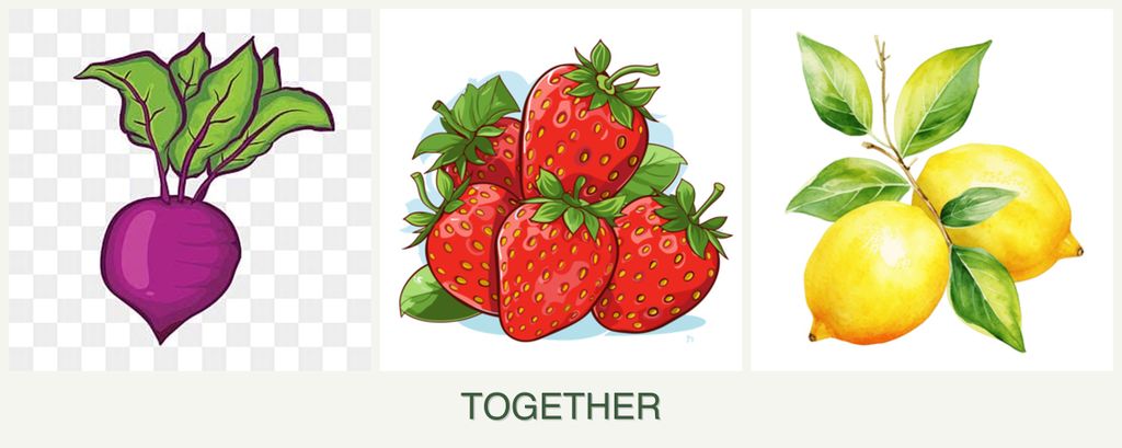 Can you plant beets, strawberries and lemons together?