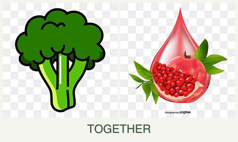 Can you plant broccoli and pomegranates together?