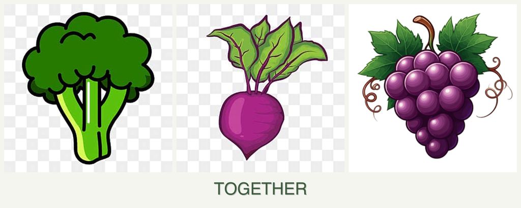 Can you plant broccoli, beets and grapes together?