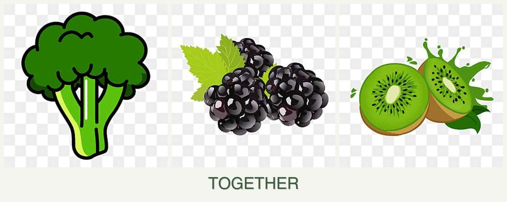Can you plant broccoli, blackberries and kiwi together?
