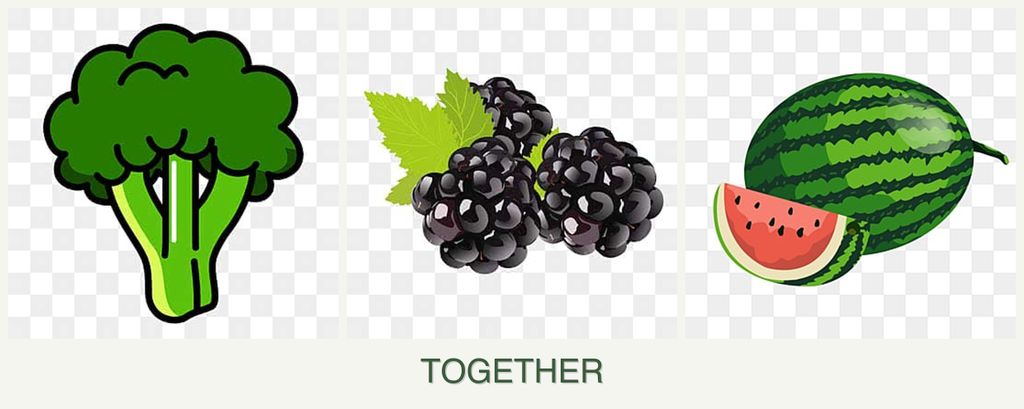 Can you plant broccoli, blackberries and melons together?