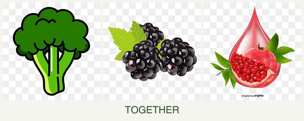 Can you plant broccoli, blackberries and pomegranates together?