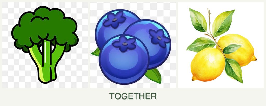 Can you plant broccoli, blueberries and lemons together?