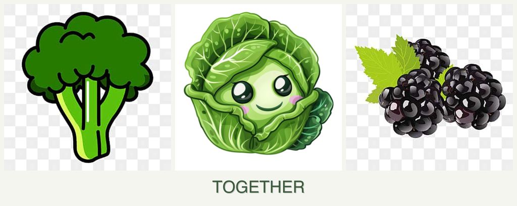 Can you plant broccoli, cabbage and blackberries together?