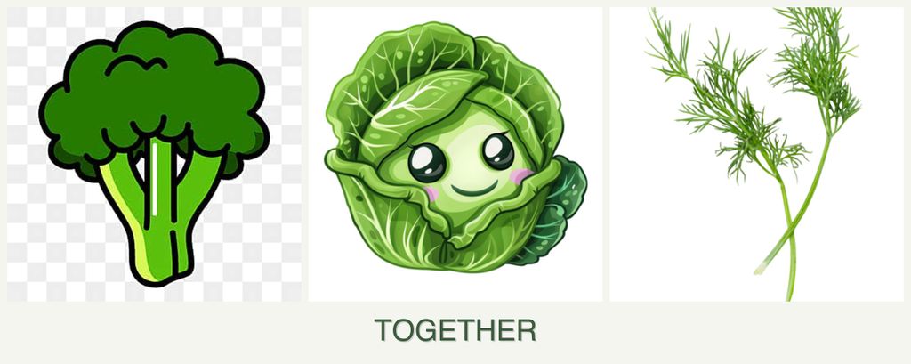 Can you plant broccoli, cabbage and dill together?