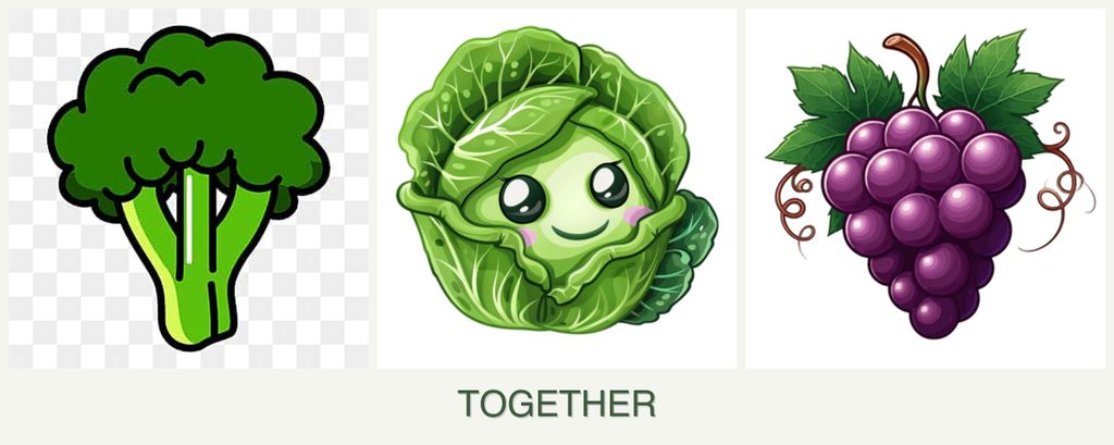 Can you plant broccoli, cabbage and grapes together?