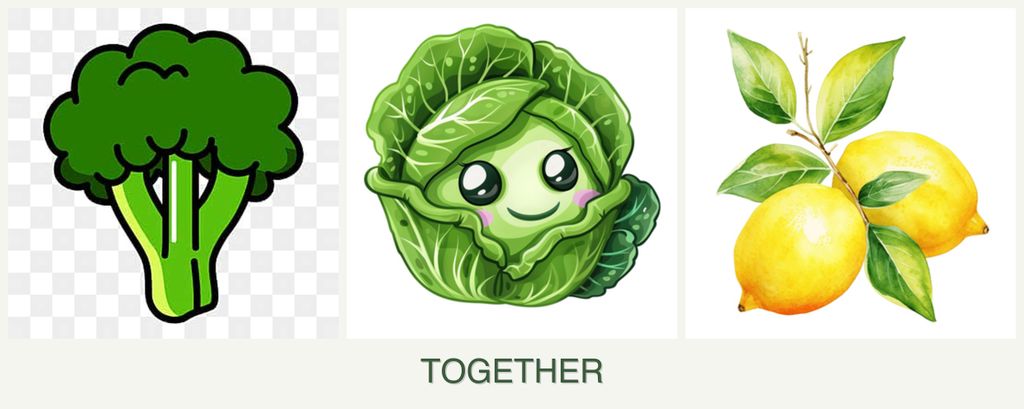 Can you plant broccoli, cabbage and lemons together?