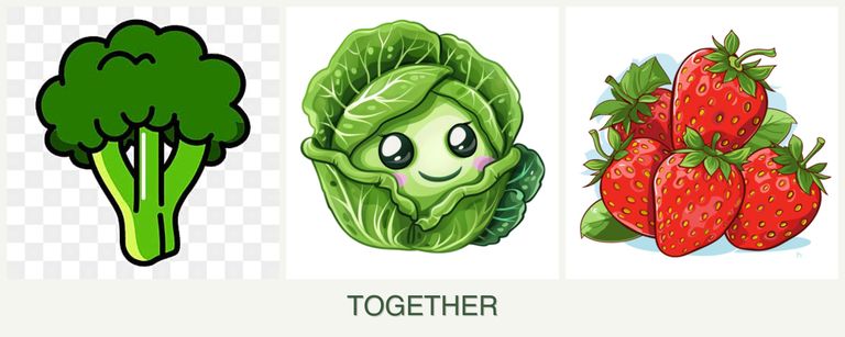 Can you plant broccoli, cabbage and strawberries together?