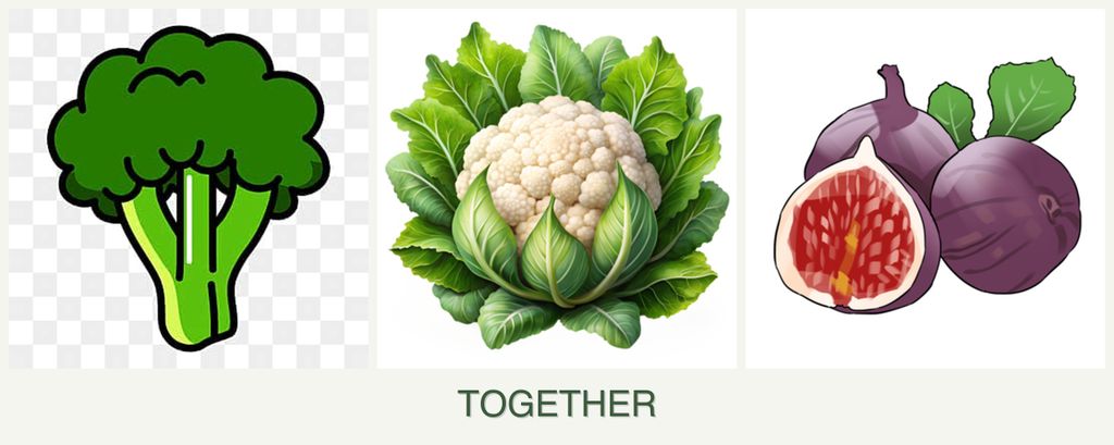 Can you plant broccoli, cauliflower and figs together?