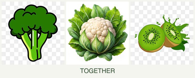 Can you plant broccoli, cauliflower and kiwi together?