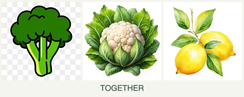 Can you plant broccoli, cauliflower and lemons together?