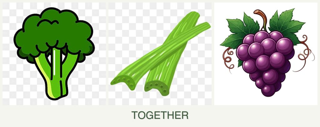 Can you plant broccoli, celery and grapes together?