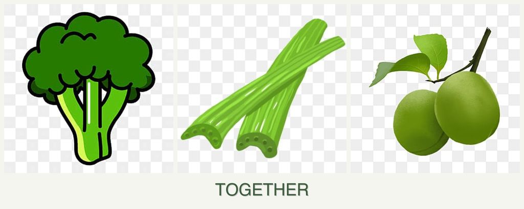 Can you plant broccoli, celery and plums together?