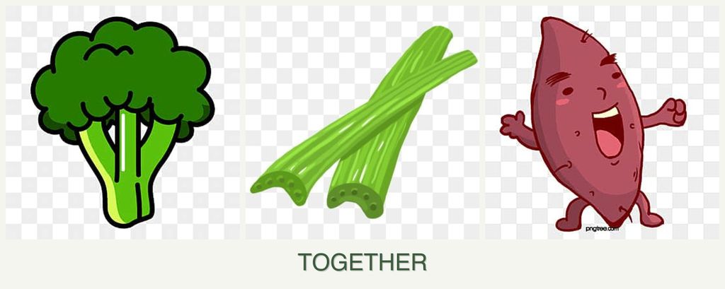 Can you plant broccoli, celery and sweet potatoes together?