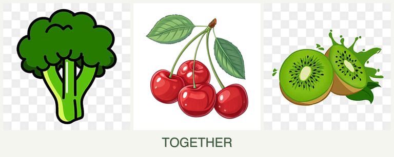 Can you plant broccoli, cherries and kiwi together?