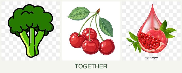 Can you plant broccoli, cherries and pomegranates together?