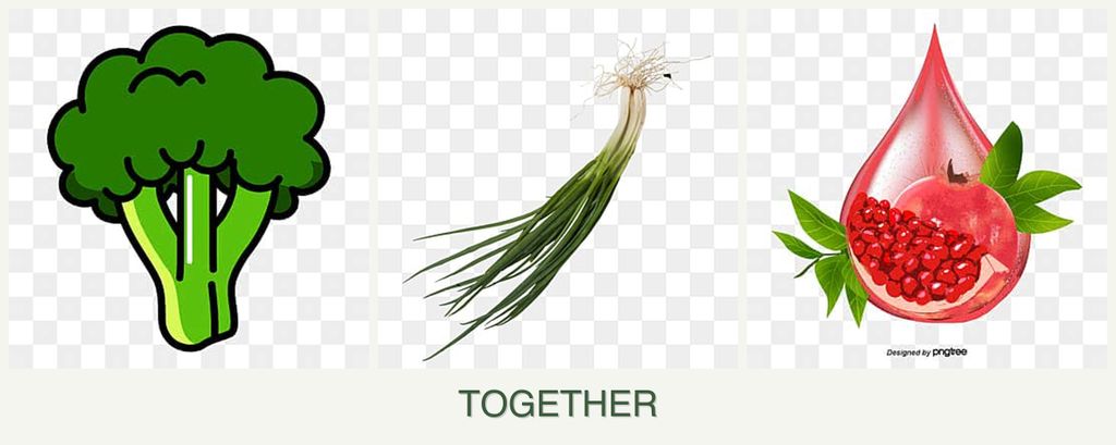 Can you plant broccoli, chives and pomegranates together?