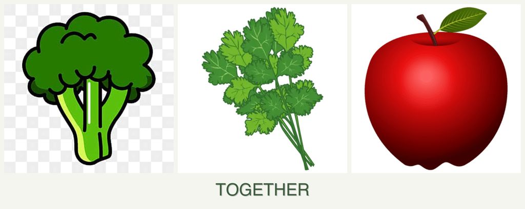 Can you plant broccoli, cilantro and apples together?