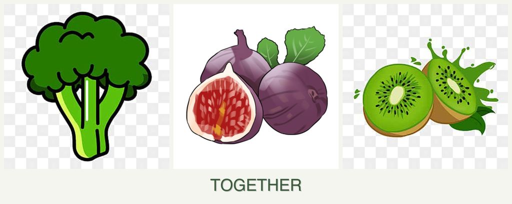 Can you plant broccoli, figs and kiwi together?