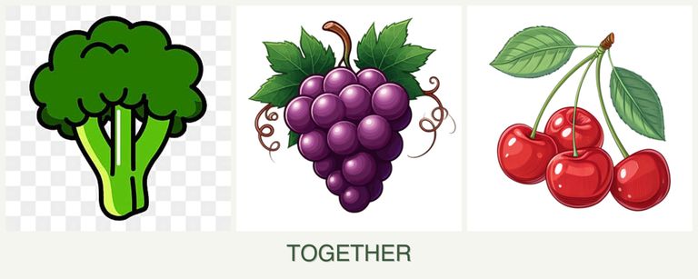 Can you plant broccoli, grapes and cherries together?