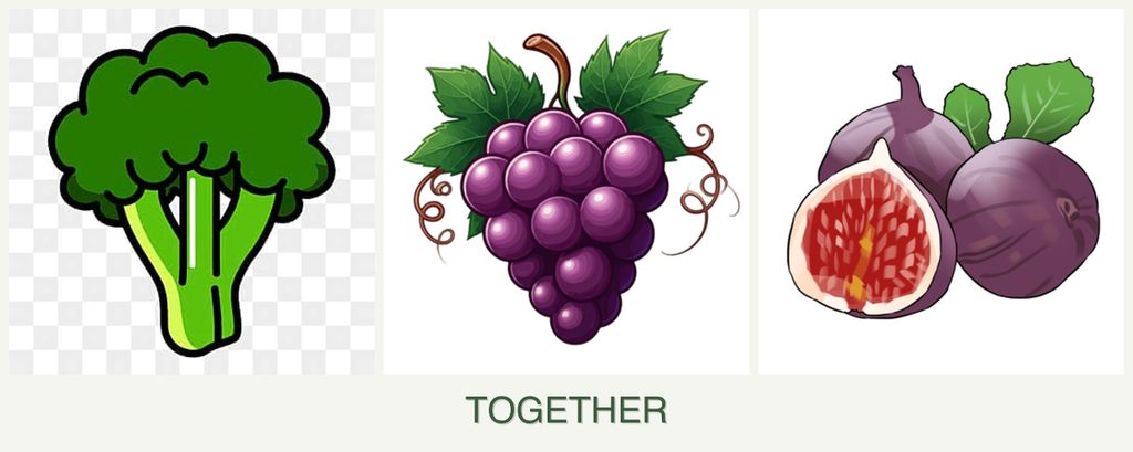 Can you plant broccoli, grapes and figs together?