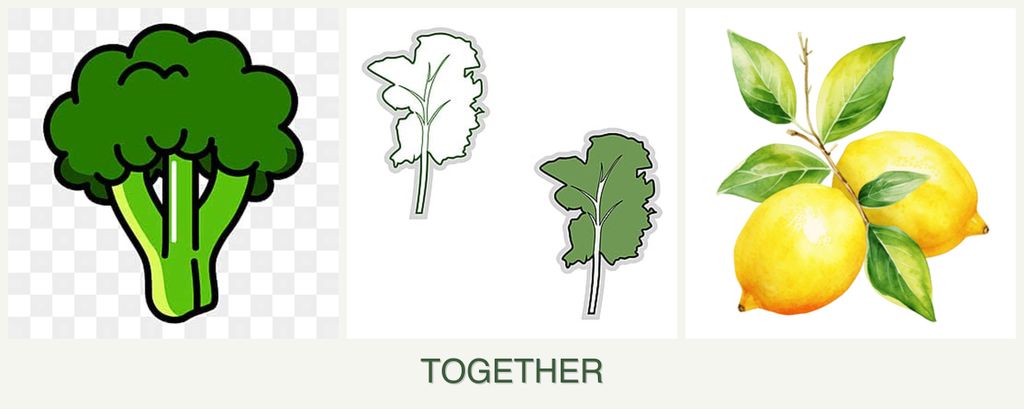Can you plant broccoli, kale and lemons together?