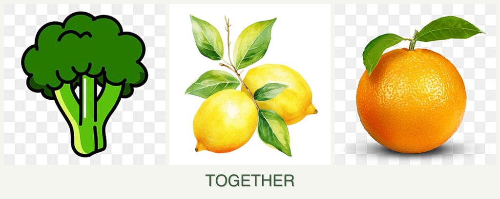 Can you plant broccoli, lemons and oranges together?