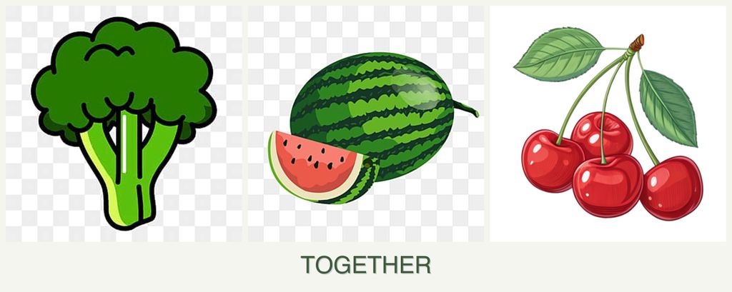 Can you plant broccoli, melons and cherries together?