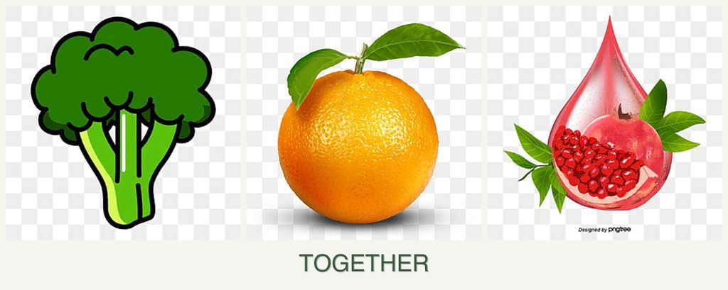 Can you plant broccoli, oranges and pomegranates together?