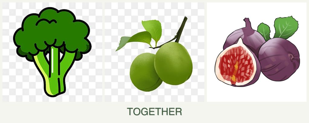 Can you plant broccoli, plums and figs together?