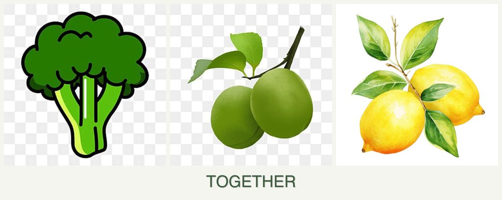 Can you plant broccoli, plums and lemons together?