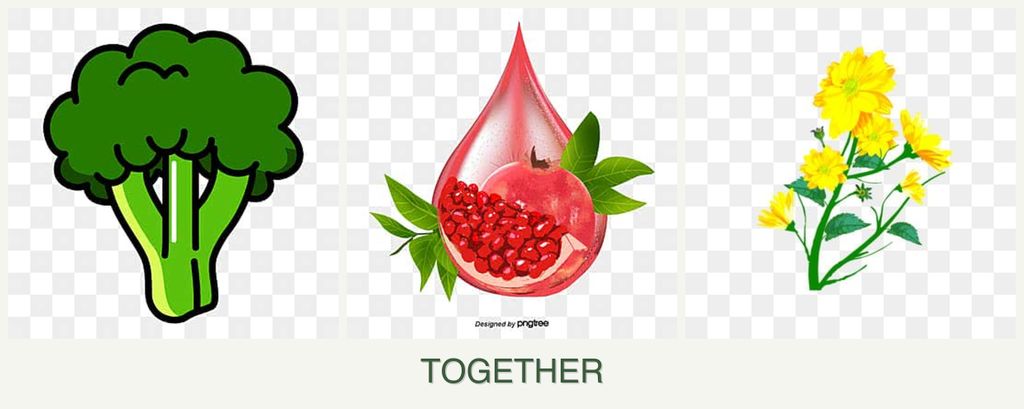 Can you plant broccoli, pomegranates and calendula together?