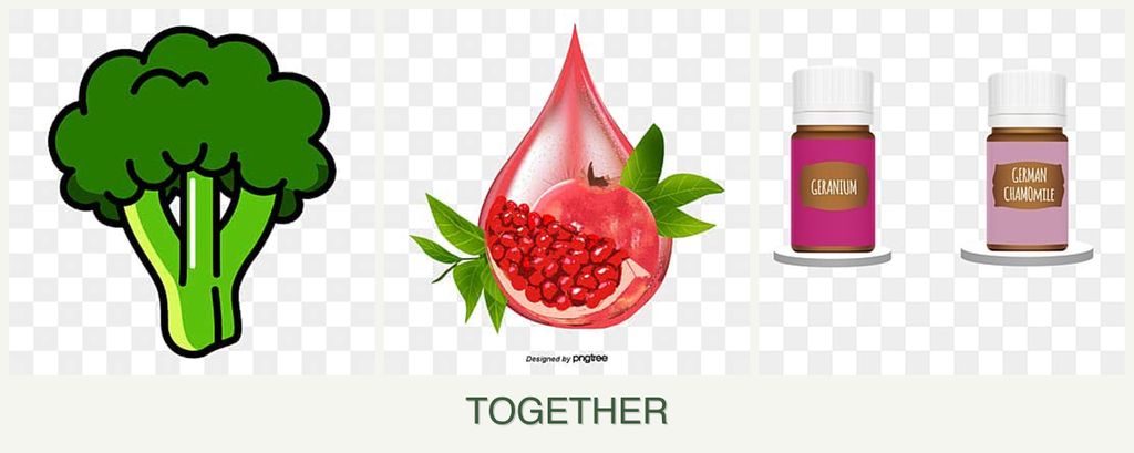 Can you plant broccoli, pomegranates and geraniums together?