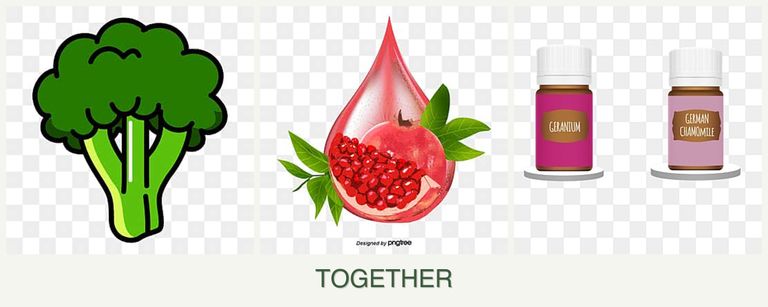 Can you plant broccoli, pomegranates and geraniums together?