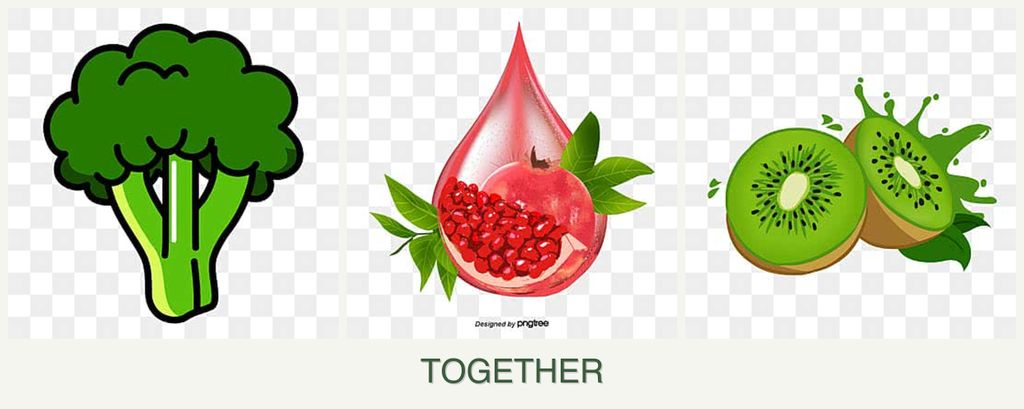 Can you plant broccoli, pomegranates and kiwi together?