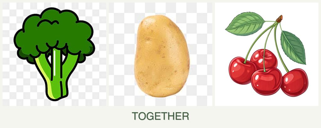 Can you plant broccoli, potatoes and cherries together?