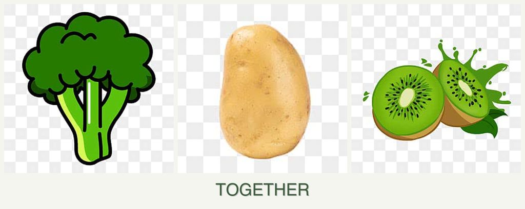 Can you plant broccoli, potatoes and kiwi together?