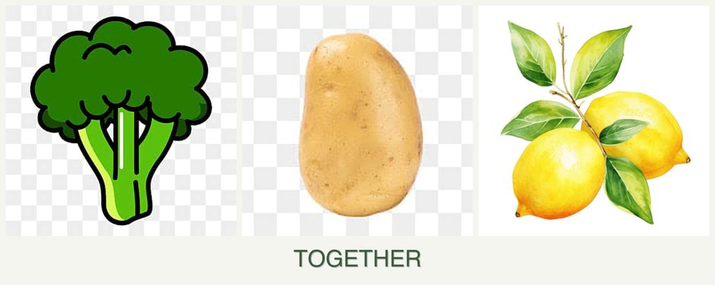 Can you plant broccoli, potatoes and lemons together?