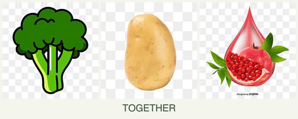 Can you plant broccoli, potatoes and pomegranates together?