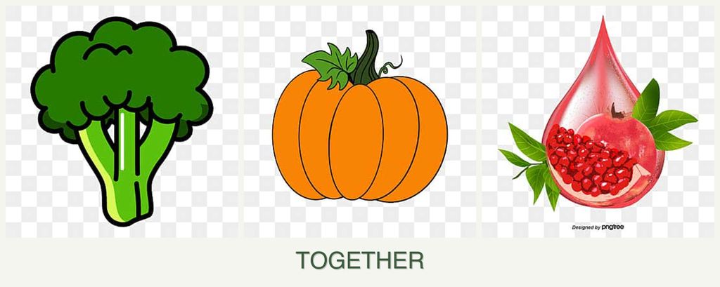 Can you plant broccoli, pumpkin and pomegranates together?