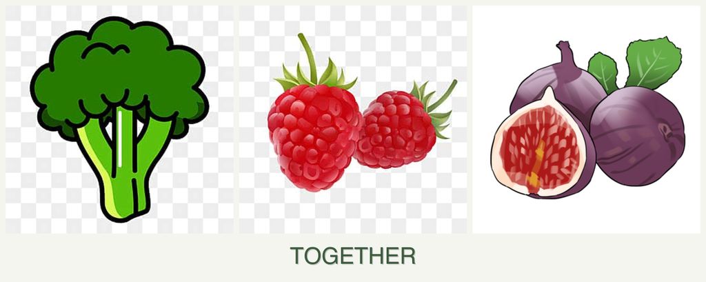Can you plant broccoli, raspberries and figs together?