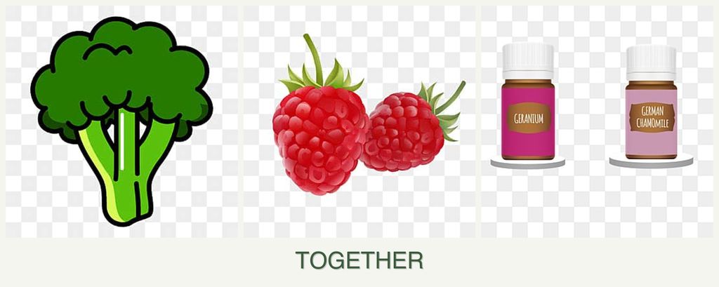Can you plant broccoli, raspberries and geraniums together?