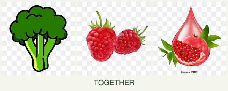Can you plant broccoli, raspberries and pomegranates together?