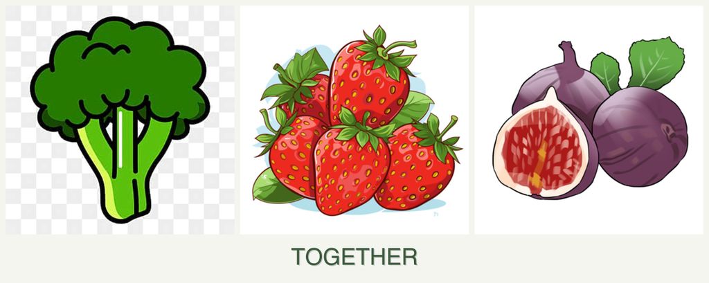 Can you plant broccoli, strawberries and figs together?