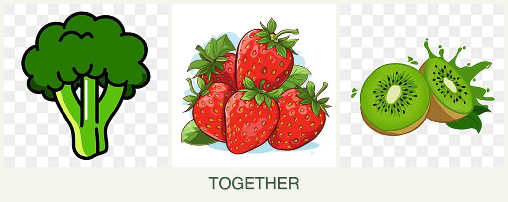 Can you plant broccoli, strawberries and kiwi together?
