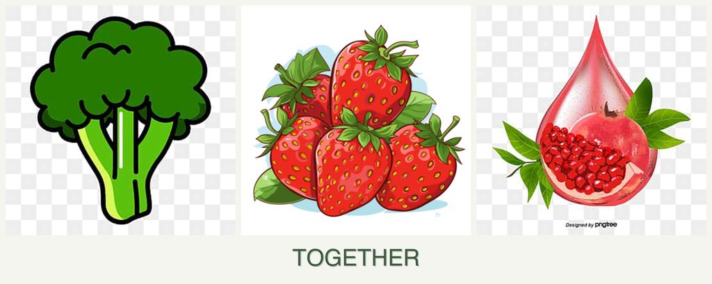 Can you plant broccoli, strawberries and pomegranates together?