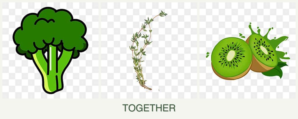 Can you plant broccoli, thyme and kiwi together?