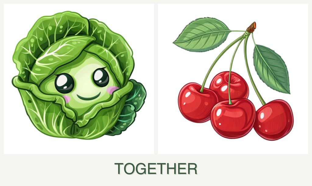 Can you plant cabbage and cherries together?