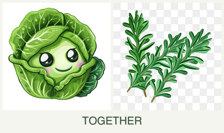 Can you plant cabbage and rosemary together?