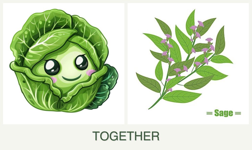 Can you plant cabbage and sage together?